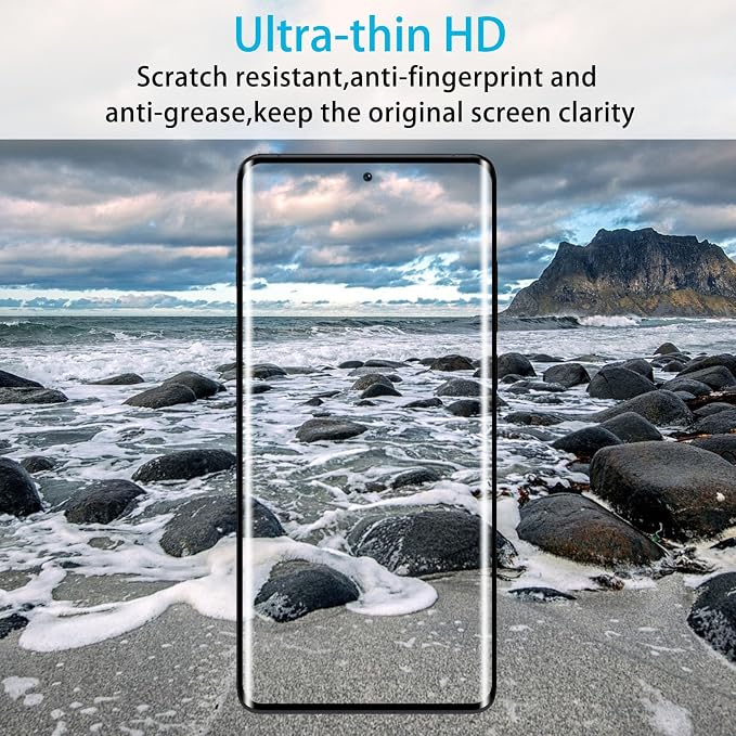 Didisky Screen Protector for Oneplus 12(Not for 12r,12 Pro),3 Pack Tempered Glass Film with 2 Pack Lens Protector,3D Curved Full Coverage, Scratch-Resistant,HD,9H Hardness - Image 5
