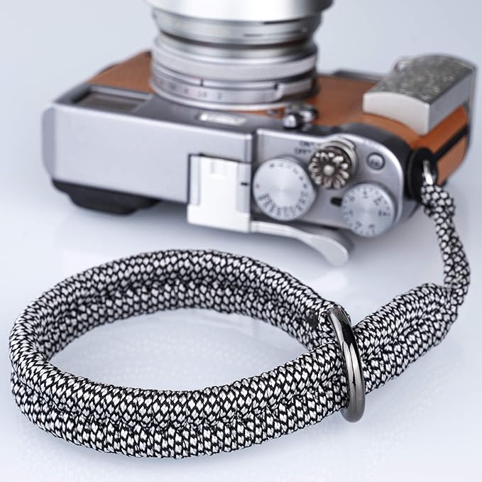 Camera Wrist Strap - DSLR Mirrorless Camera Quick Release Camera Hand Strap | with Safer Connector (white) by AQAREA
