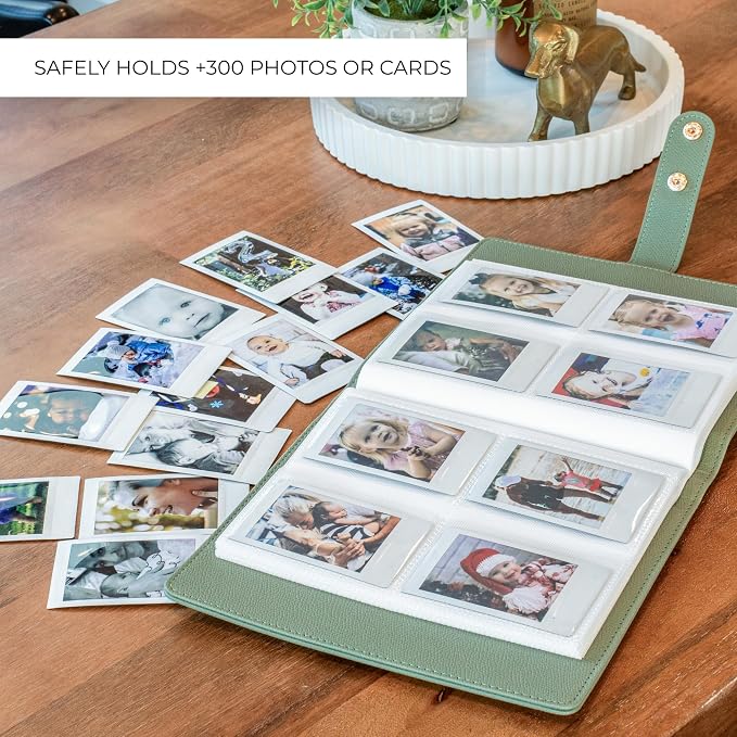 Beautiful Photo Album for 2x3 in Polaroid Photos - Instax Mini Compatible | Safely Holds Your 300+ Pictures of Unique Memories - The Perfect Book to Store Pictures or Trading Collection Cards - Image 5