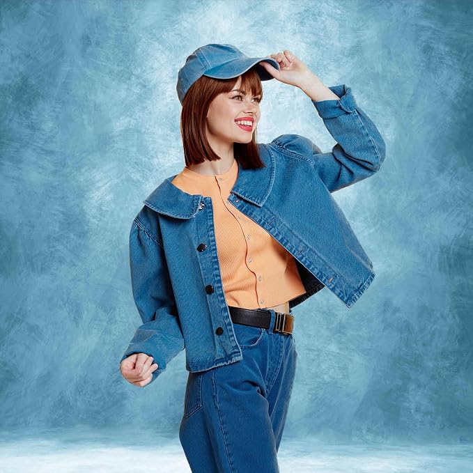 Abstract Photography Backdrop for Photoshoot 8x12ft, Light Blue,No Stand | Professional,Polyester Fabric,Roller Pocket on Top,Vintage Portrait Photo Props Booth Background,Photoshoot Studio - Image 6