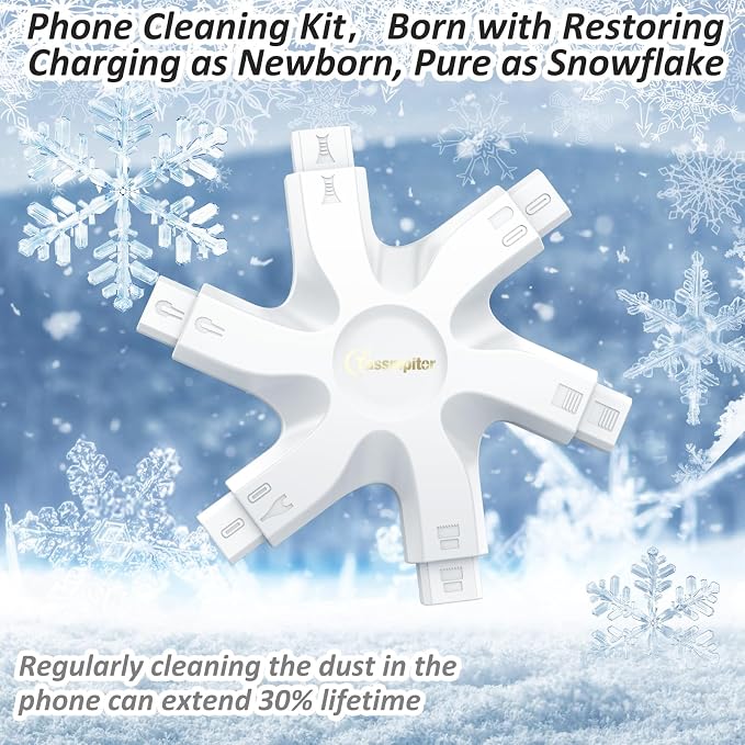 iPhone Cleaning Kit for Charging Port Cleaner,Lightning Charger Connector | Speaker Cable,AirPod Pro Cell Phone，Cleaning Putty，Repair Restore Tool,Thin Cleaning Brushes,Microfiber Cloths,Port Pick - Image 6