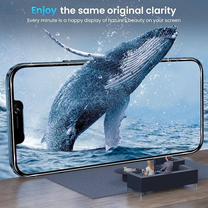 Fotbor for [3+3 Pack] iPhone 12 Mini Screen Protector with Camera Lens Protector, 9H Shatterproof Tempered Glass Film with Easy Installation Frame, HD Clear Sensitive Full Coverage 5.4 Inch - Image 5