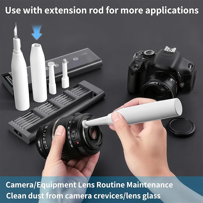 Keyboard Cleaner Laptop Cleaning Kit 22-in-1 | Computer Screen Cleaning Brush Tool, Multi-Function Electronic Device Cleaner Kit for MacBook, iPhone, Earbud, Camera Lens - Image 7