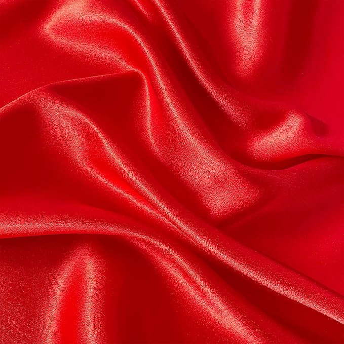 RUDONG M Satin Photography Backdrop, Red, 3.3x2.5ft | Wrinkle-Free, Silky Fabric, For Jewelry/Cosmetics/Flat Lay/Studio, 100x75cm by RUDONG+M
