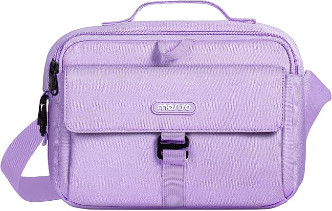MOSISO Camera Shoulder Bag Camera Case Crossbody Sling Purse, Purple | DSLR/SLR/Mirrorless Compact Padded Photography Handbag with Rain Cover Compatible with Canon/Nikon/Sony Cameras and Lenses by MOSISO