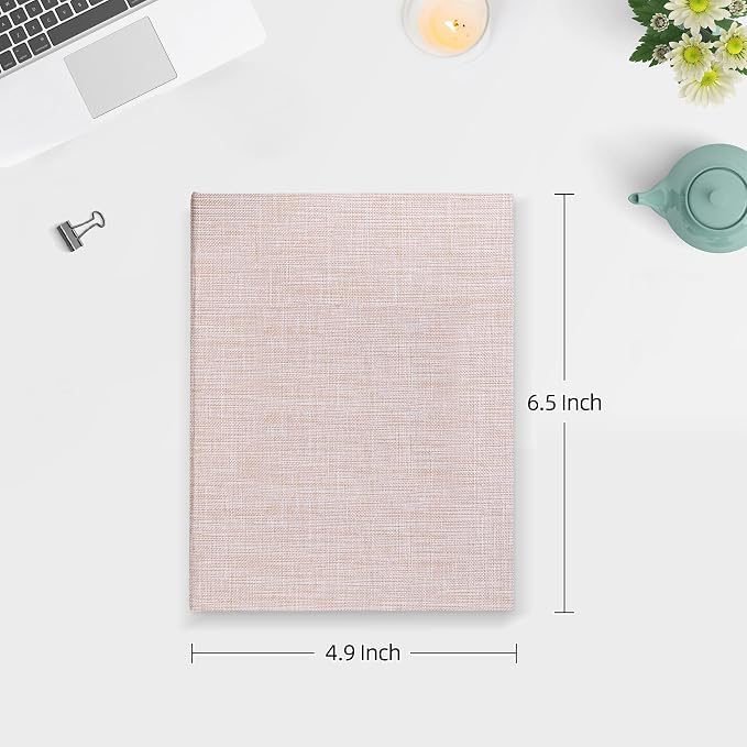 Mublalbum 2 Pack Small 4x6 Photo Album, 52 Pockets, Linen Cover,Beige | Linen Cover, Portable Mini Picture Book, Holds 52 Vertical Pockets for Artwork Postcards, Picture Storage - Image 2