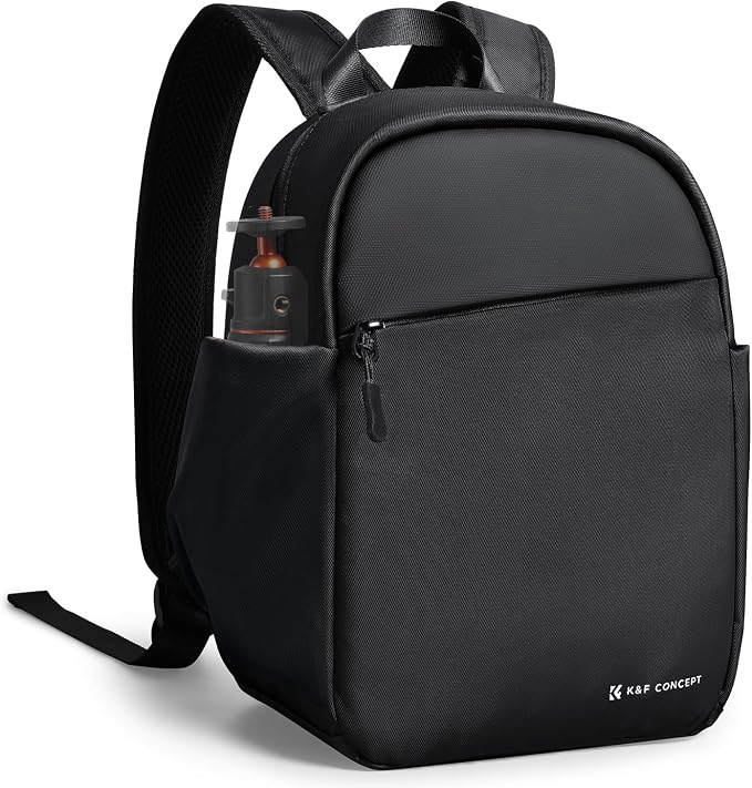 K&F CONCEPT Camera Backpack, Lightweight Compact Camera Bag 5L | Water-Resistant, Dividers, 9.7in Tablet Compartment, Quick Access, Street & Urban, Men & Women, for Canon/Nikon/Sony by KFCONCEPT