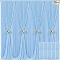 10 Panels Baby Blue Backdrop Curtain for Baby Shower Parties Wrinkle Free Light Blue Curtains Backdrop Drapes Fabric Decoration for Birthday Party Photography 50ft x 10ft by Tao-GePartyDecorations