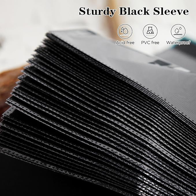 Mublalbum 2 Pack Small 5x7 Photo Album, 52 Pockets, Linen Cover,Dark Green | Linen Cover, Portable Mini Picture Book, Holds 52 Vertical Pockets for Artwork Postcards, Picture Storage - Image 4