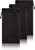 TRIUMPH VISION Glasses Case Soft Eyeglass Case Sunglass Pouch Cloth 3 Pack | Thick Microfiber Pouch Drawstring Pouch Eye Glass Bag Sunglasses Sleeve Storage, Lens Protection Cover,Cleaning Lens Screen by TRIUMPHVISION