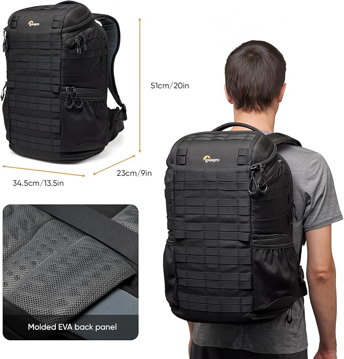 Lowepro ProTactic BP 450 AW III Camera Backpack, 4-point Access, Professional Camera Bag, DSLR/Drones/Mirrorless, Up to 16" Laptop, Rain Cover, for Photographer,Videographer, Volume 28L - Image 2