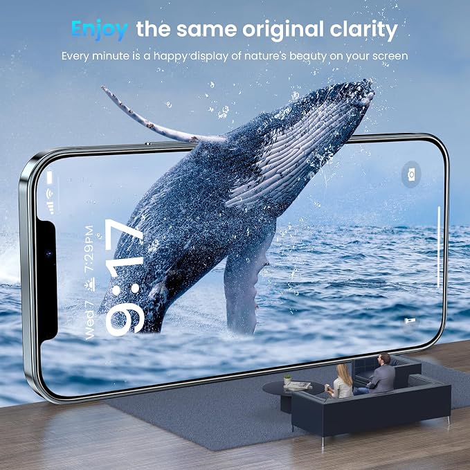 Fotbor [3+3 Pack for iPhone 12 Pro Max Screen Protector with Camera Lens Protector, Tempered Glass Shatterproof Easy Installation Frame, HD Clear Full Coverage iPhone 12 Pro Max Accessories 6.7 Inch - Image 5