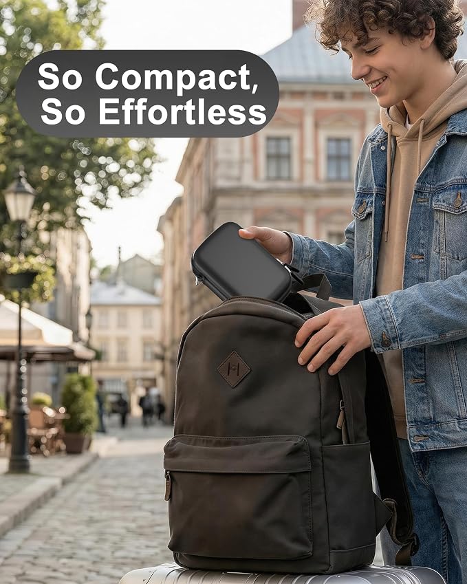 ProCase Digital Camera Case for KODAK Pixpro, Compact Travel Bag -Black | Vlogging Camera for CAMKORY/Lecran/Lecnippy/Froitx/aycy/FJFJOPK/KODAK PIXPRO FZ55/FZ45 4K, Mesh Pocket for Batteries, SD Card - Image 7