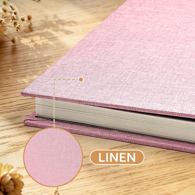 Large Photo Album Self Adhesive Scrapbook Album for 4x6 5x7 8x10 Pictures DIY Photo Book as Scrapbooking Supplies Kits, Birthday Gifts for Women Mom Wedding Baby Family Travel - Image 4