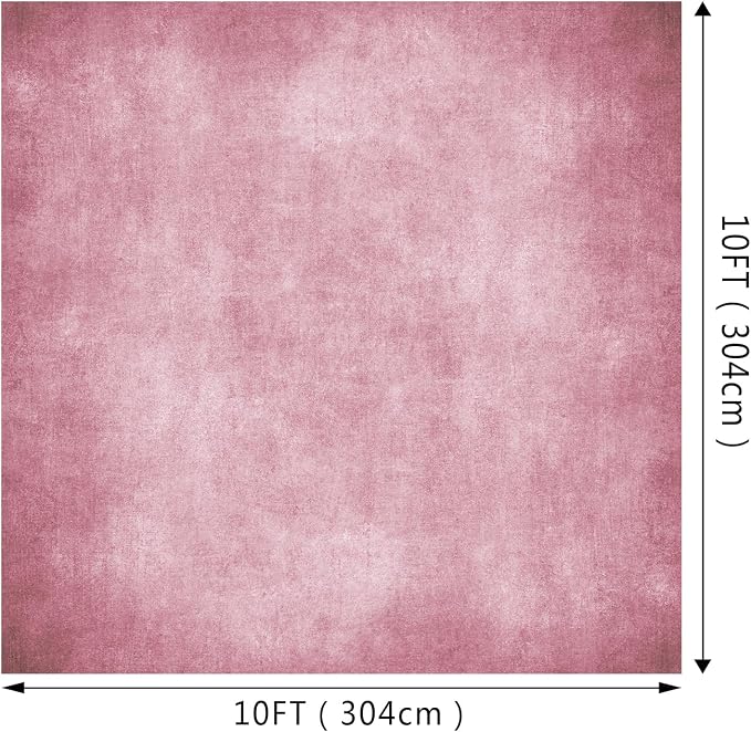 Pink Photo Backdrop Studio Abstract Texture Photography Background 10x10ft | Creative Background Photography Studio Shooting Canvas Professional Portrait - Image 2