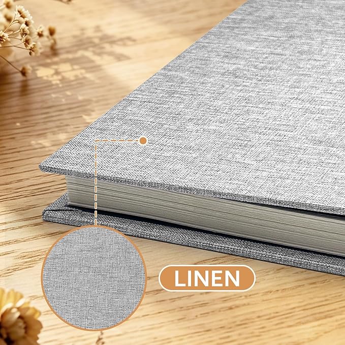 Large Photo Album Self Adhesive Scrapbook Album for 4x6 5x7 8x10 Pictures DIY Photo Book for Wedding, Anniversary, Christmas, Baby Shower, Ideal for Preserving Precious Moments - Image 4