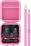 Case for KODAK PIXPRO AZ653/AZ401/AZ405/AZ425/AZ528 Digital Camera | Protective Storage Box, Portable Carrying Box, Smooth Zipper, Travel-ready, Shoulder Strap Covenient to Carry, Pink Case by Baval