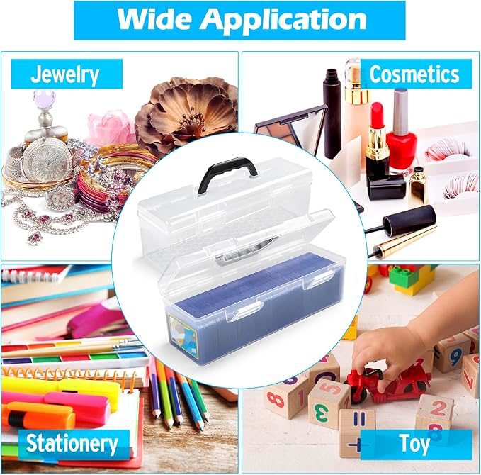SUNEZLGO Storage Box For Toploader, Trading Card Storage Box, Card Storage Box Plastic, Playing Card Case, Large For Toploaders 200 Cards 750, Fit For Toploader and Standard Card - Image 7