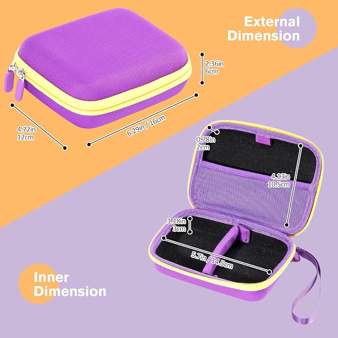 ProCase Trading Card Case, Hard Travel Storage Holds 300+ Cards -Purple | Compatible with MTG, TCG, Yu-Gi-Oh, Lorcana, Removable Divider for Flexible Organization, Multiple Color Options Available - Image 3