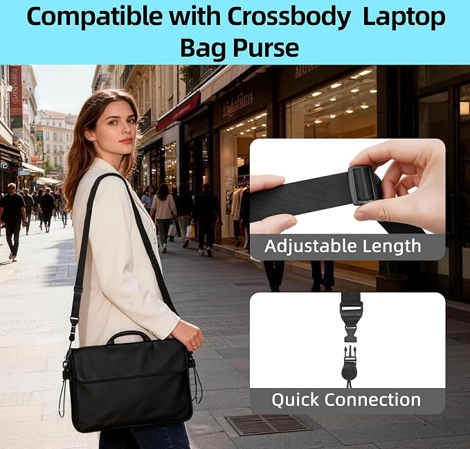 3 Pack Adjustable Shoulder Strap, iPad Strap Nylon Neck Lanyard | for iPad/Samsung Tablet Case,Camera Binocular Crossbody Laptop Luggage Bag - Image 6