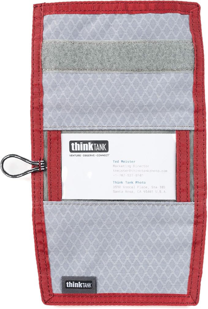 Think Tank Memory Card and Battery Wallet, Holds 2 CF or 4 SD Memory Cards (Chili Pepper Red) - Image 9