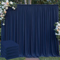 20 ft x 10 ft Wrinkle Free Navy Blue Backdrop Curtain for Parties,Polyester Photo Backdrop Drapes, Thick Background 4 Panels 5ft x 10ft for Baby Shower Wedding Birthday Party Backdrop Stand by Outpain