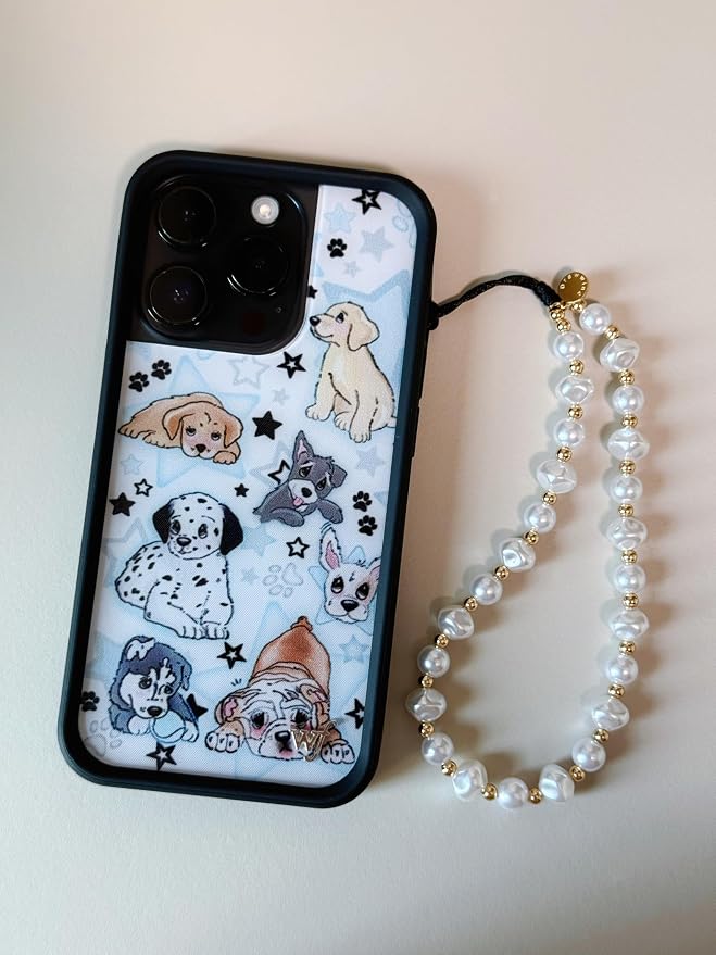 Drawwind Phone Charm Strap Cute Wrist Straps Cell Phone Charm String Y2K Aesthetic Lanyard Wristlet Chain for Case Camera AirPods Bags Keychains (Classic Pearl) - Image 2