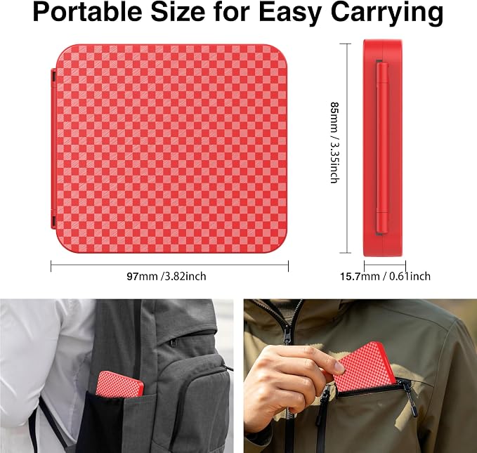 HEIYING Memory SD Card Holder with 24 Card Slots for Micro SD Cards | 12 SD + 12 Micro SD Slots, Magnetic Closure, Compact Portable Storage case with Soft Silicone Interior for Card Protection - Image 6
