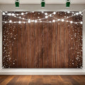 7x5ft Rustic Wood Backdrop Vintage Brown Wooden Plank Background | Non-Reflective Vinyl Photo Booth Backdrop for Western Birthday Party, Cake Smash, Baby Shower by Dormirpilow
