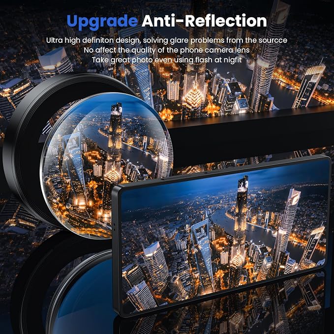 WSKEN for Samsung Galaxy S25 Ultra Camera Lens Protector - Ultra Thin | Case Friendly, 9H Shatterproof Tempered Glass, Anti Scratch Metal Circle, Camera Screen Protector Cover Accessories, Black - Image 2