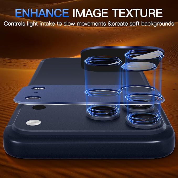 Suoman ND/UV Filter for iPhone 17 Pro Max Camera Lens Protector- Filter Kit | with ND/CPL/UV/Black Soft Filter Kit,Strong Adsorption,Tempered Glass Lens Film,All-in-one Metal Camera Cover - Image 5