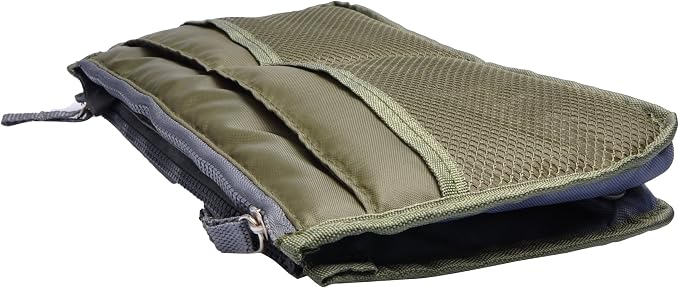Vercord Purse Organizer Insert for Handbags Bag Organizers Inside Tote Pocketbook Women Nurse Nylon 13 Pockets Army Green Medium - Image 4