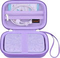 Canboc Carrying Case for HP Sprocket Portable 2x3 Instant Photo Printer | For Kodak Step Wireless Mobile Photo Printer, Zipper Mesh Bag fits Photo Paper Cable, Purple by Canboc