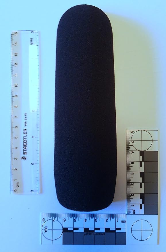 CAF16 Foam Windscreen Microphone Cover for Shotgun and Video Camera Microphones up to 6.25 in/16cm in Length by Compete+Audio