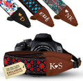 Art Tribute Custom Camera Strap Vintage Red - Add Your Text and We Make It Especially For You Get Your Own Personalized Gift Camera Strap, No Shipping Cost! by ArtTribute