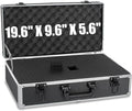 20 Inch Hard Carrying Case | Ideal for Wireless Mic System Storage & Camera Gear Transportation, Aluminum Alloy Sturdy Build, Customizable Pre-Diced Foam by ITHWIU