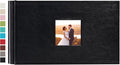 potricher Small Photo Album 4x6 100 Photos, Leather Cover, Black | Leather 4x6 Picture Album with 100 Horizontal Pockets, Photo Book for Family, Wedding, Anniversary, and Baby by potricher
