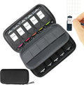 JBOS USB Flash Drive Case with 10 USB Drive Slots and 10 Memory Card Slots Storage Organizer Case Holder for Thumb Drives Jump Drives SD Cards with Zipper Bag Black by JBOS
