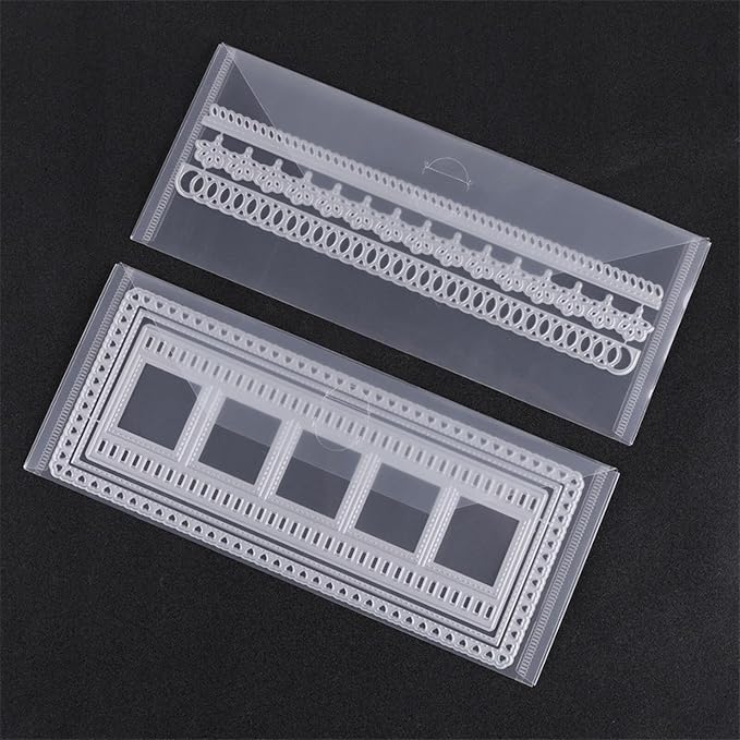 CYFUN DESIGN 30 Pieces Clear Stamp and Die Storage Bag, Resealable Plastic Die Storage Pocket Large Die Cuts Stencil Storage Pockets for Card Making DIY Scrapbooking,9.4x3.9 Inch - Image 4