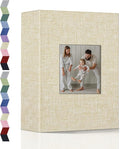 popotop Photo Album 4x6-100 Photos Photo Books with 100 Vertical Pockets,Linen Cover Albums for Family Wedding Anniversary Baby Vacation Pictures by Popotop