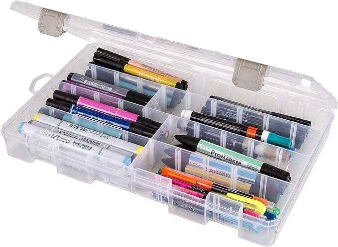 ArtBin Large Solutions Box Clear Art & Craft Organizer with Dividers - Plastic Storage Case for Convenient and Versatile Storage - Ideal for Various Craft Supplies (Pack of 6) - Image 5