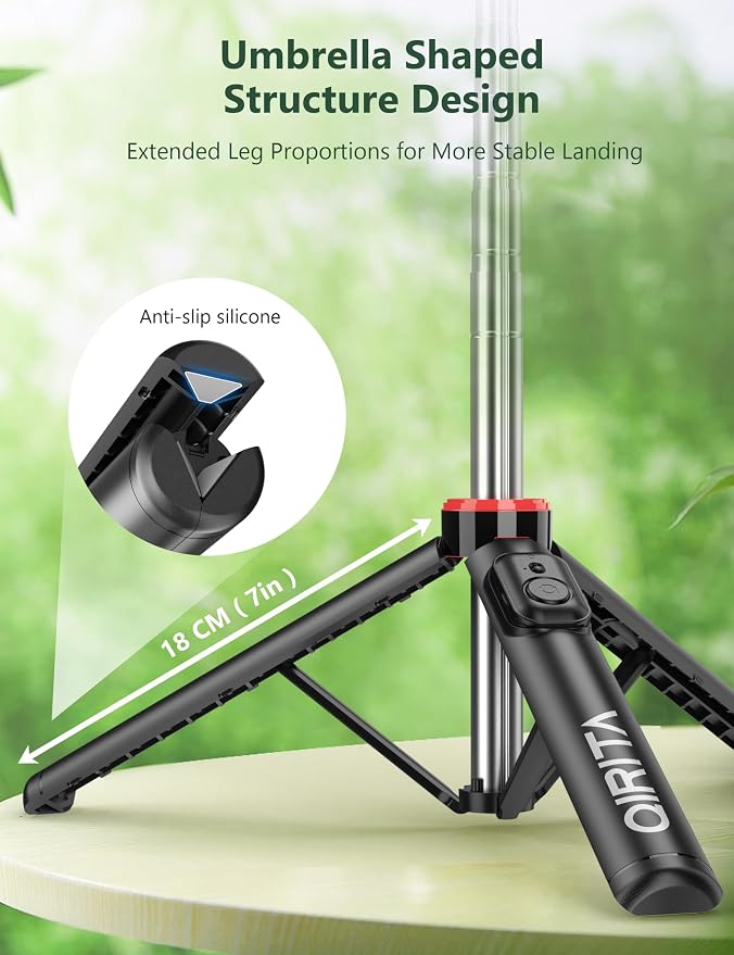 52" Selfie Stick Tripod with Remote, 3 in 1 Portable Selfie Stick & Phone Tripod Stand with Phone Holder, Cell Phone Tripod for Group Selfies/Live Streaming/Video Recording, for iPhone/Android - Image 2