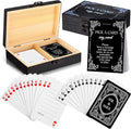 AceOrbit 57 Pack Black Wedding Guest Book Playing Cards Set with Wooden Box | Wedding Signing Guestbook Alternative Personalized Blank Deck of Cards for Guest Reception Modern Vegas Bridal Shower Games by Unknown