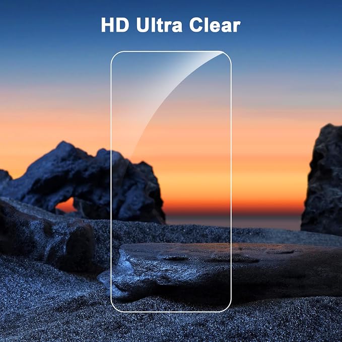 SIBEITU 3+3 Pack Screen Protector for iPhone 16 Pro Max 6.9" Tempered Glass | 3 Pack Screen + 3 Pack Camera Lens Protector, 6.9 Inch HD Clear 9H Hardness, Scratch Resistant, Case Friendly - Image 6