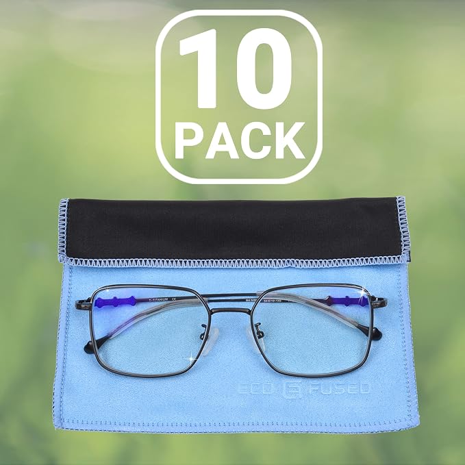 Microfiber Cleaning Cloths - 10 Pack - 6.6 x 6.2" - Double-sided Cleaning Cloths - Microfiber and Suede Cloth for Smartphones, LCD TV, Tablets, Laptop Screens, Camera Lenses and Other Surfaces - Image 8