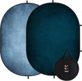 Kate Collapsible Backdrop Blue Portable Photography Backdrops 204 | Collapsible Backdorp 5'x6.5' Blue Pop Up Backdorps for Self-Tape Professional Video Conferencing by KateBackdropforPhotography
