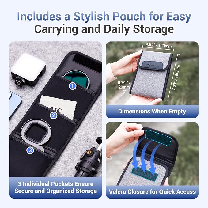 67mm CPL Filter, Lens Filter Adapter Pouch Set for iPhone 16 15 14 Pro Max | iPhone 16 15 14 Pro Pro Max Plus Magnetic Phone Lens Filter Ring with 1/4-2" & Cold Shoe Mount Pull-Out to Fit 17 Pro Max - Image 2