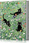 Fintie Photo Album 4x6 Photos - 52 Pockets Small Wallet Albums For Family | Vegan Leather Cover, 4X6 Picture Keepsakes, Family/Wedding/Travel Memory Book, Baby/Kids/Boys/Girls Gift, Black Cats by Fintie