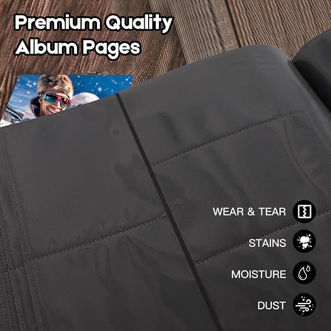 Extra Large Capacity 4x6 Photo Album, Holds 1000 Photos, Beige | Linen Hardcover, Horizontal & Vertical 4x6 Pockets, Removable Acid-Free Pages, Front Display Window, Family, Wedding & Travel - Image 4