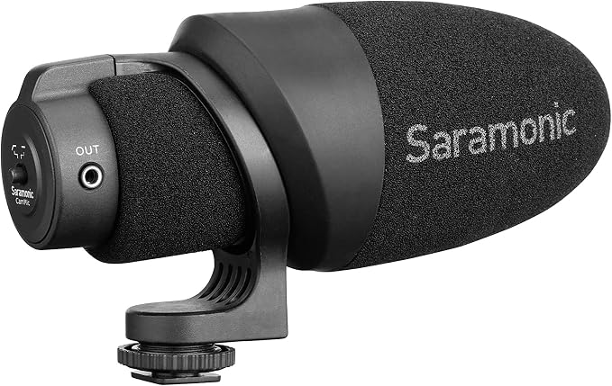 Saramonic Shotgun Microphone for DSLR, Mirrorless, Video Cameras, Smartphones & Tablets (CamMic) | Video Cameras, Mirrorless, Smartphones & Tablets (CamMic) by Saramonic